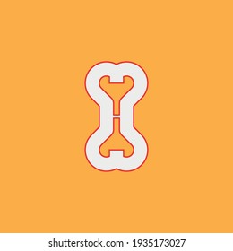 Bone marrow flat icon. Leukemia symbol. Blood cancer sign. Logo design element