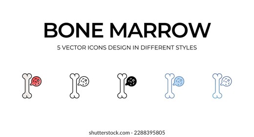 Diseño de icono de flecha ósea en estilo Cinco con trazo editable. Línea, Sólido, Línea plana, Color de tono Duo y Línea de degradado de color. Adecuado para diseño de páginas Web, aplicaciones móviles, UI, UX y GUI.