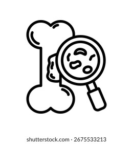 Bone Marrow Icon Line Vector Illustration