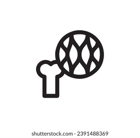 Bone Marrow icon vector. Linear style sign for mobile concept and web design. Bone Marrow symbol illustration. Pixel vector graphics - Vector.