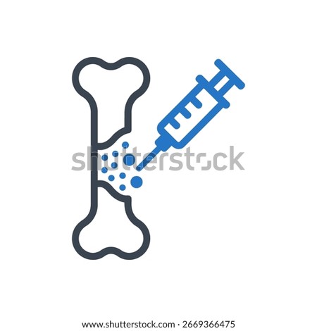 Bone Marrow Transplant Icon Isolated On White Background