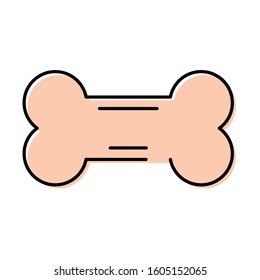 bone mascot care element icon vector illustration design