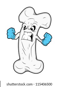 Bone Mascot tattoo Vector