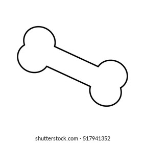 bone mascot toy isolated icon vector illustration design