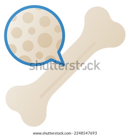 Bone mass design element for website, application, printing, document, poster design, etc.