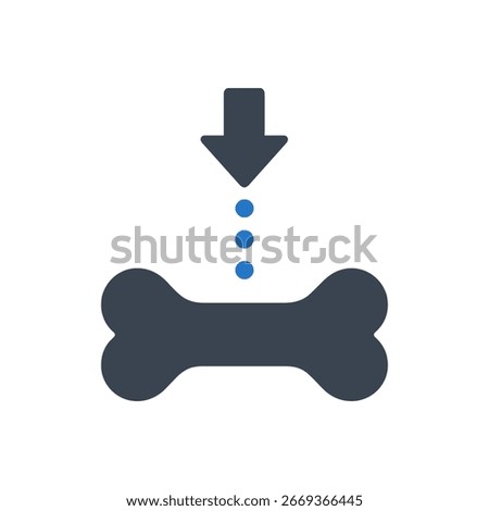 Bone Mineral Density Icon Isolated On White Background