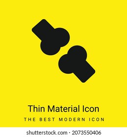 Bone minimal bright yellow material icon