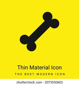 Bone minimal bright yellow material icon