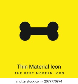 Bone minimal bright yellow material icon