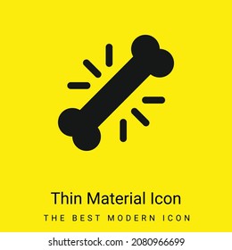 Bone minimal bright yellow material icon