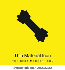 Bone minimal bright yellow material icon