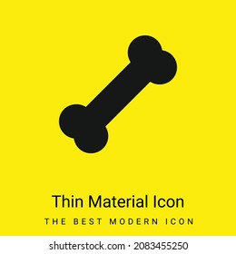 Bone minimal bright yellow material icon