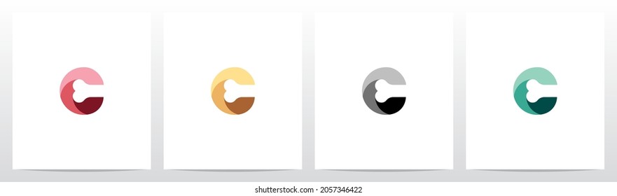Bone On Letter Logo Design C
