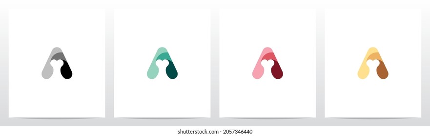 Bone On Letter Logo Design A