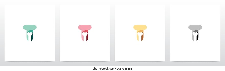 Bone On Letter Logo Design T