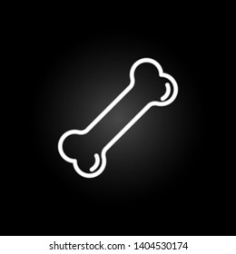 Bone, organ neon icon. Elements of human organ set. Simple icon for websites, web design, mobile app, info graphics