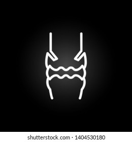 Bone, organ neon icon. Elements of human organ set. Simple icon for websites, web design, mobile app, info graphics