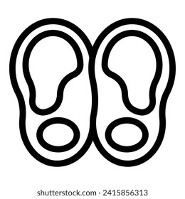 Bone orthopedic feet icon outline vector. Foot pain. Arch surgery