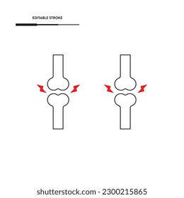 Bone Pain Icon Vector Design.