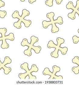 Bone pattern seamless vector pattern for printing.