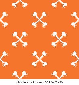 Bone pattern vector orange for any web design best
