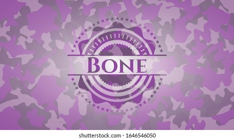 Bone pink on camouflage pattern. Vector Illustration. Detailed.