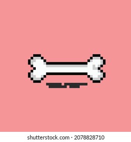 bone in pixel art style