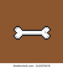 bone in pixel art style