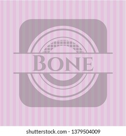 Bone retro pink emblem