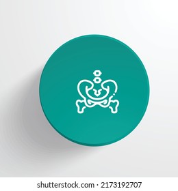 Bone scan icon vector design