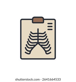 bone scan icons isolated on White Background. Flat style design