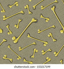 bone seamless background. vector eps 8