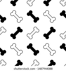 Bone seamless pattern. Background. Abstract geometric shape texture. Design template for wallpapers, wrapping, textile. Vector Illustration