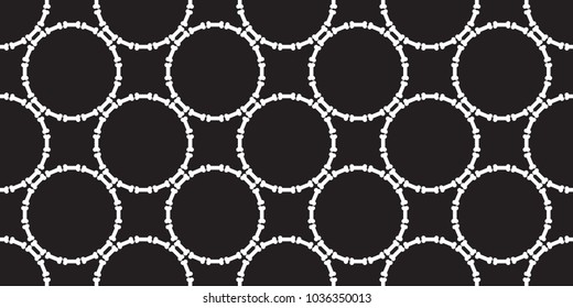 bone seamless pattern dog bone vector Halloween isolated wallpaper background black