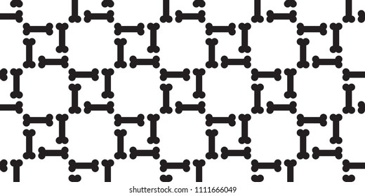 Bone Seamless pattern dog bone vector illustration repeat background tile wallpaper square isolated