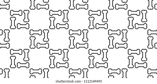 Bone Seamless pattern dog bone vector illustration repeat background wallpaper square tile