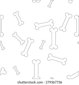 bone seamless pattern for pet-shop design