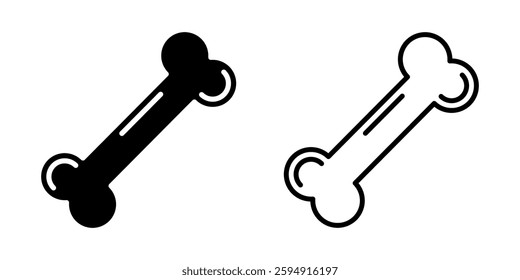 bone set icon on white background