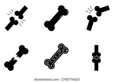 Icono del sistema del hueso en el fondo blanco