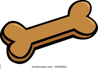 bone shaped dog cookie