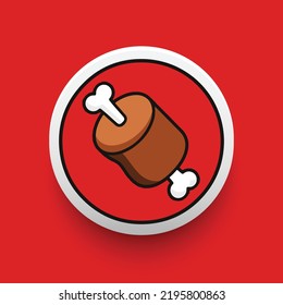 Bone ShibaSwap (BONE) crypto coin logo and symbol isolated vector illustration background