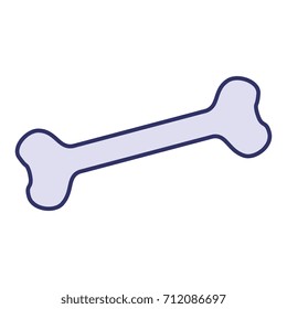 bone silhouette isolated icon