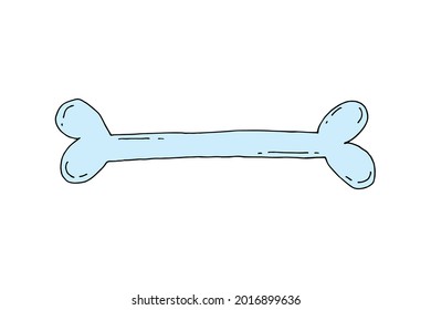 Bone. Skeleton. Halloween. Vector. Doodle. Hand-drawn illustration.