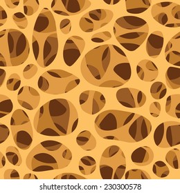 Bone spongy structure vector illustration, seamless texture