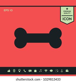 Bone symbol icon
