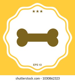 Bone symbol icon