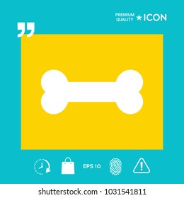 Bone symbol icon
