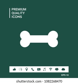 Bone symbol icon