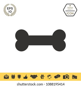 Bone symbol icon