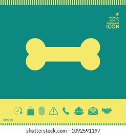 Bone symbol icon